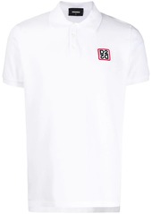 Dsquared2 logo chest patch polo shirt