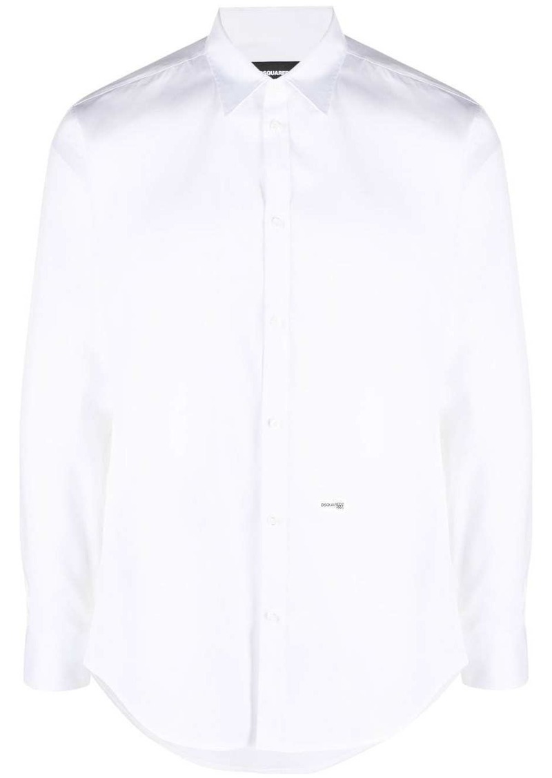 Dsquared2 logo detail cotton shirt