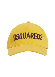 Dsquared2 Logo Embroidered Cotton Gabardine Cap