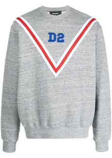 Dsquared2 logo-embroidered cotton sweatshirt