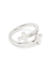 Dsquared2 logo-engraved wrap ring