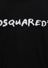 Dsquared2 Logo Jacquard Wool Blend Sweater