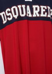 Dsquared2 Logo Oversized Cotton Jersey Sweat Dress