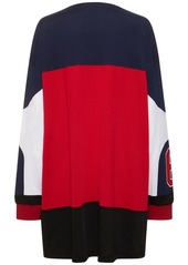 Dsquared2 Logo Oversized Cotton Jersey Sweat Dress