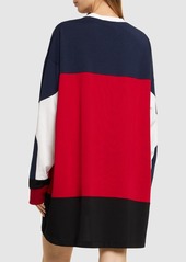 Dsquared2 Logo Oversized Cotton Jersey Sweat Dress