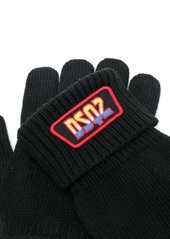 Dsquared2 logo-patch gloves