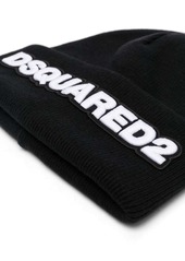 Dsquared2 logo-patch wool beanie