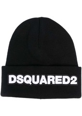 Dsquared2 logo-patch wool beanie