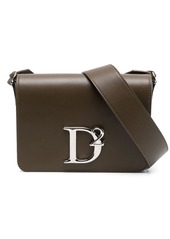 Dsquared2 logo-plaque leather crossbody bag
