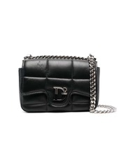 Dsquared2 logo-plaque quilted crossbody bag