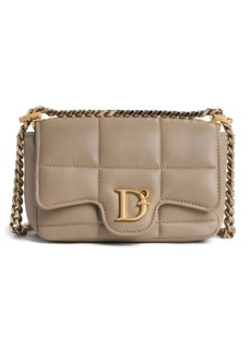 Dsquared2 logo-plaque quilted leather bag