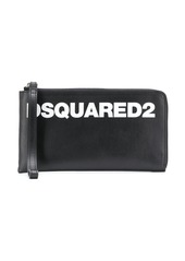 Dsquared2 logo print clutch bag