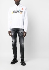 Dsquared2 logo-print cotton hoodie