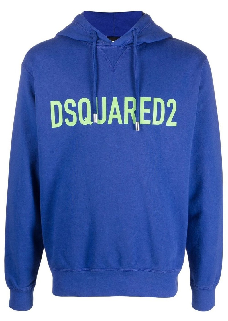 Dsquared2 logo-print cotton hoodie