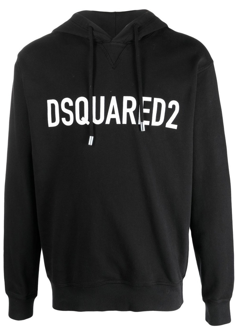 Dsquared2 logo-print cotton hoodie