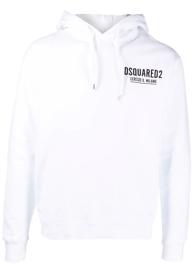 Dsquared2 logo-print cotton hoodie