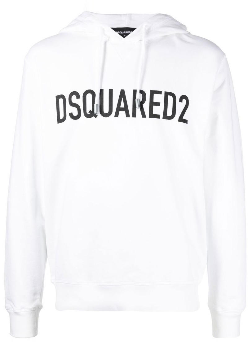 Dsquared2 logo-print cotton hoodie