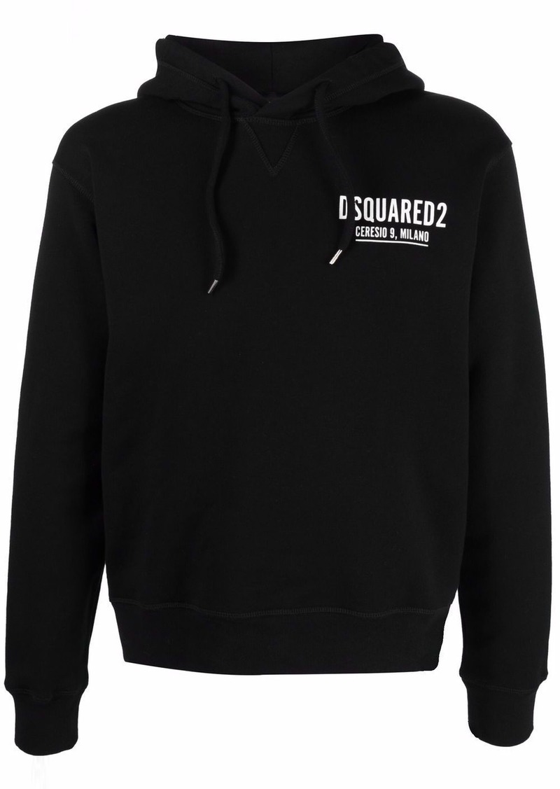 Dsquared2 logo-print cotton hoodie