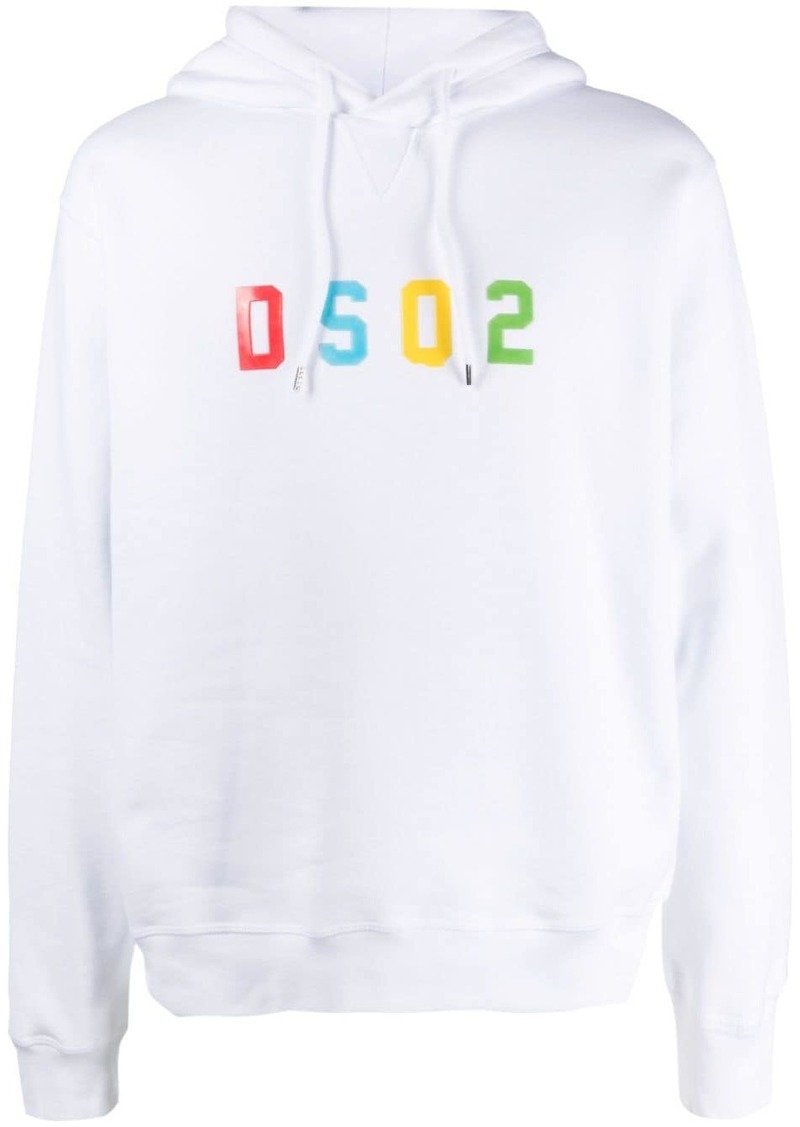 Dsquared2 logo-print cotton hoodie