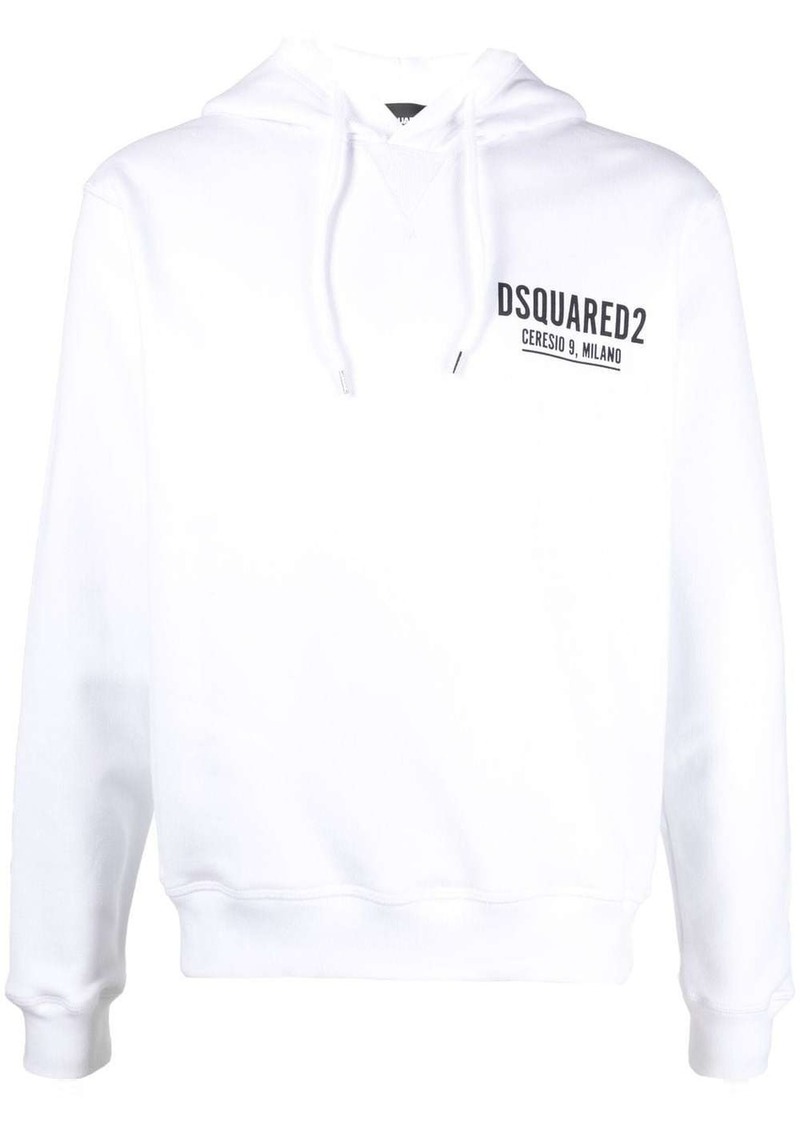 Dsquared2 logo-print cotton hoodie