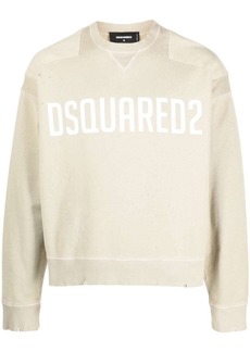 Dsquared2 logo-print crew neck sweatshirt