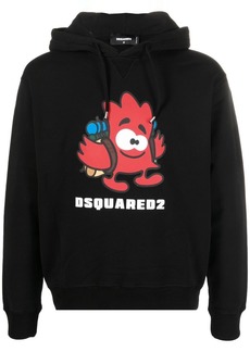 Dsquared2 logo-print detail hoodie