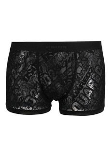 Dsquared2 logo-print lace-overlay boxers