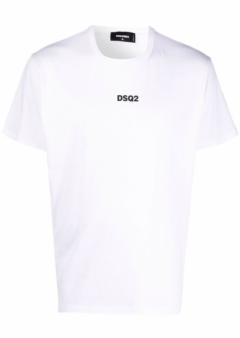 Dsquared2 logo-print mesh T-shirt