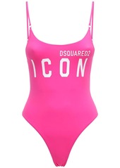 Dsquared2 Logo Print One Piece Swimsuit