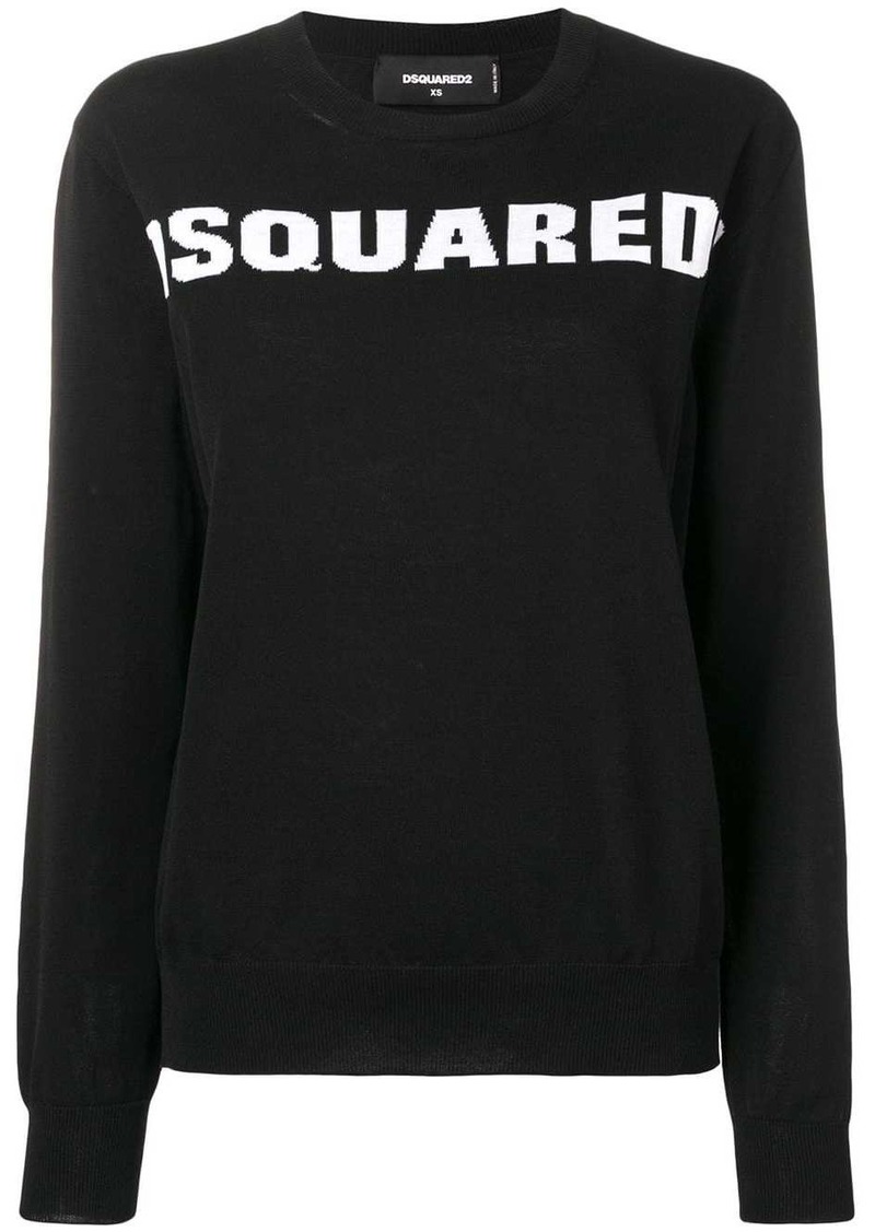 dsquared2 logo print sweatshirt