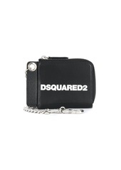 Dsquared2 logo print zipped cardholder