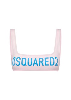 Dsquared2 Logo Printed Bikini Top