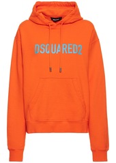Dsquared2 Logo Printed Cotton Jersey Hoodie