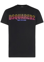 Dsquared2 Logo Printed Cotton Jersey T-shirt