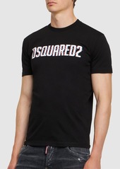Dsquared2 Logo Printed Cotton Jersey T-shirt