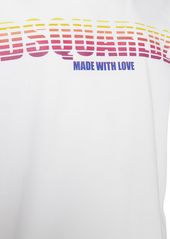 Dsquared2 Logo Printed Cotton Jersey T-shirt