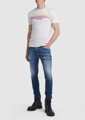 Dsquared2 Logo Printed Cotton Jersey T-shirt