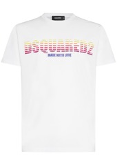 Dsquared2 Logo Printed Cotton Jersey T-shirt