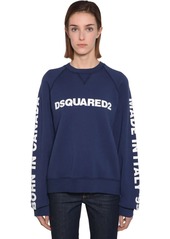 Dsquared2 Logo Printed Cotton Sweatshirt