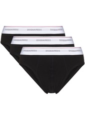 Dsquared2 logo-waistband pack of three briefs