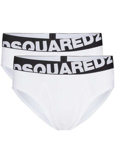 Dsquared2 logo-waistband pack of two briefs
