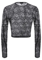 Dsquared2 Long Sleeved Lace Crop Top