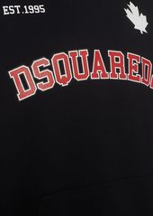 Dsquared2 Loose Fit Logo Cotton Hoodie
