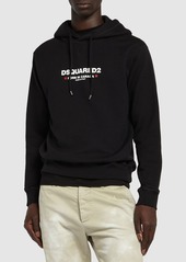 Dsquared2 Loose Fit Logo Cotton Hoodie