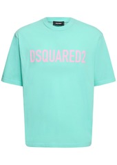 Dsquared2 Loose Fit Printed Cotton T-shirt