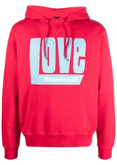 Dsquared2 'Love' logo-print hoodie