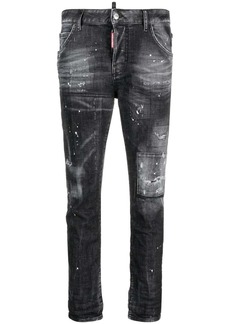 Dsquared2 low-rise distressed skinny jeans
