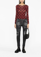 Dsquared2 low-rise distressed skinny jeans