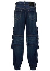 Dsquared2 Low-rise Wide Denim Cargo Jeans