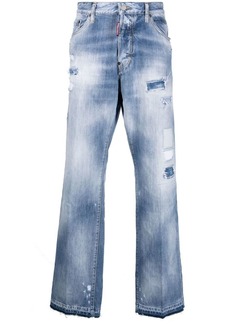 Dsquared2 low-rise wide-leg jeans